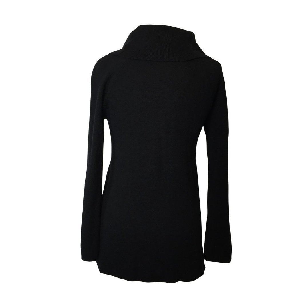 Jones New York Signature Small Cowl Neck Long Sleeve Sweater Viscose Stretch - Picture 4 of 9